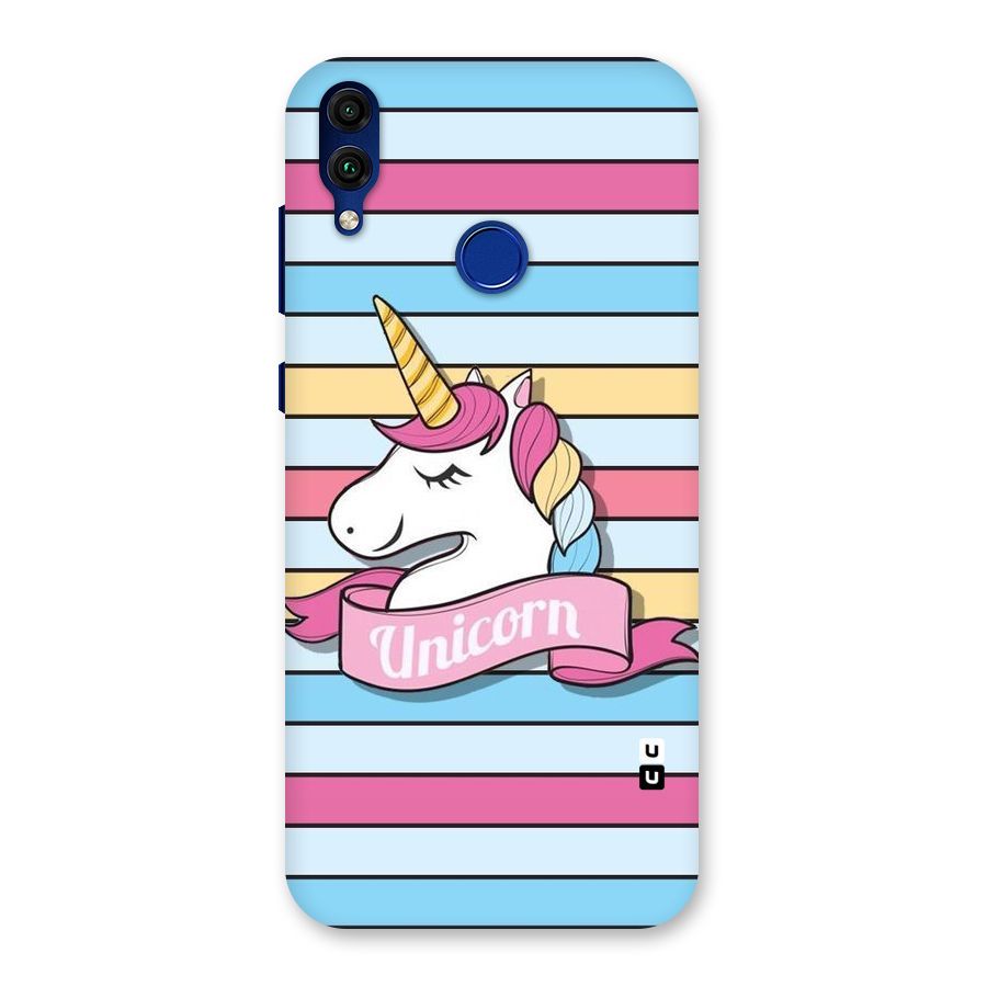 Unicorn Stripes Back Case for Honor 8C