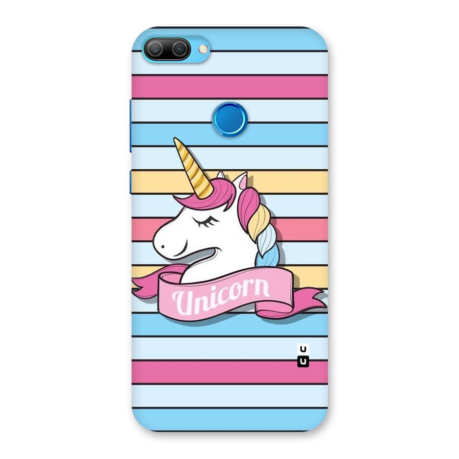 Unicorn Stripes Back Case for Honor 9N