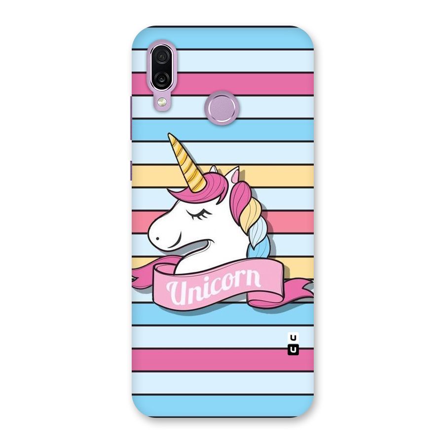 Unicorn Stripes Back Case for Honor Play
