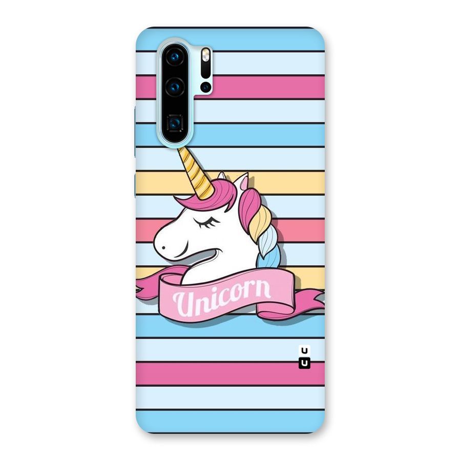 Unicorn Stripes Back Case for Huawei P30 Pro