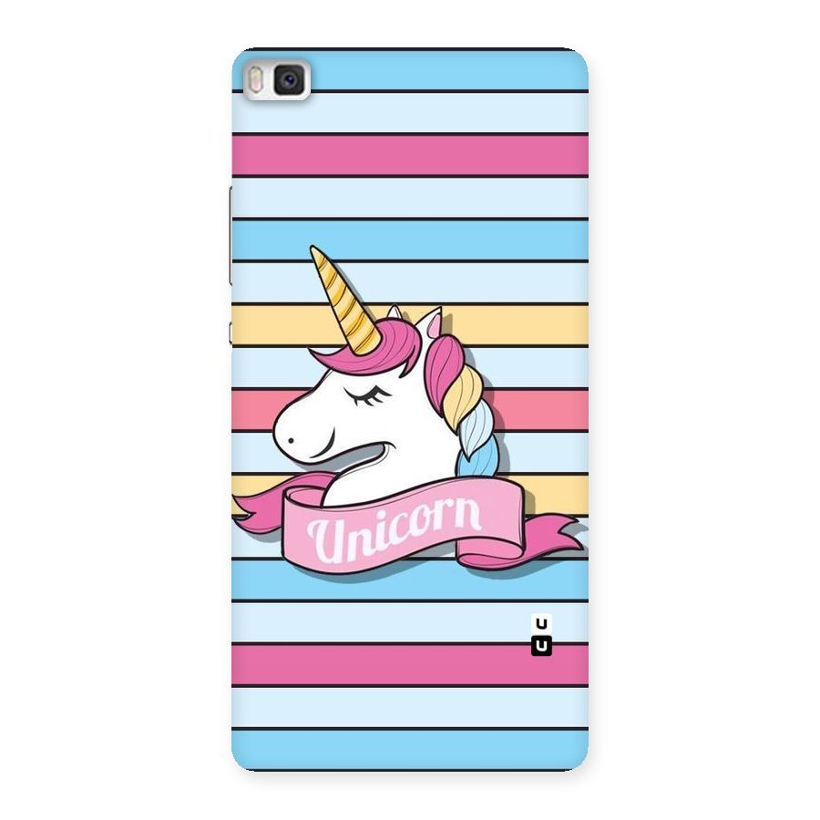 Unicorn Stripes Back Case for Huawei P8