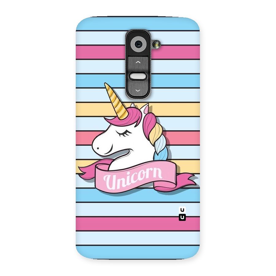 Unicorn Stripes Back Case for LG G2