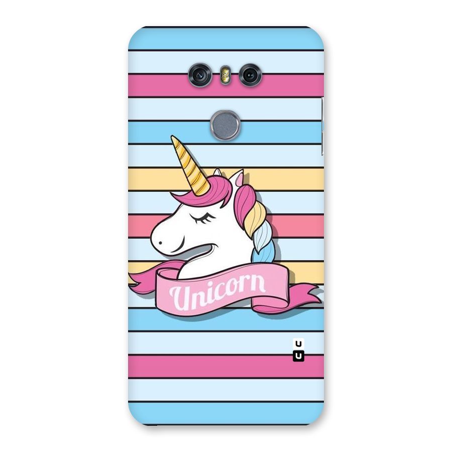 Unicorn Stripes Back Case for LG G6