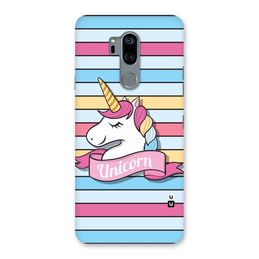 Unicorn Stripes Back Case for LG G7
