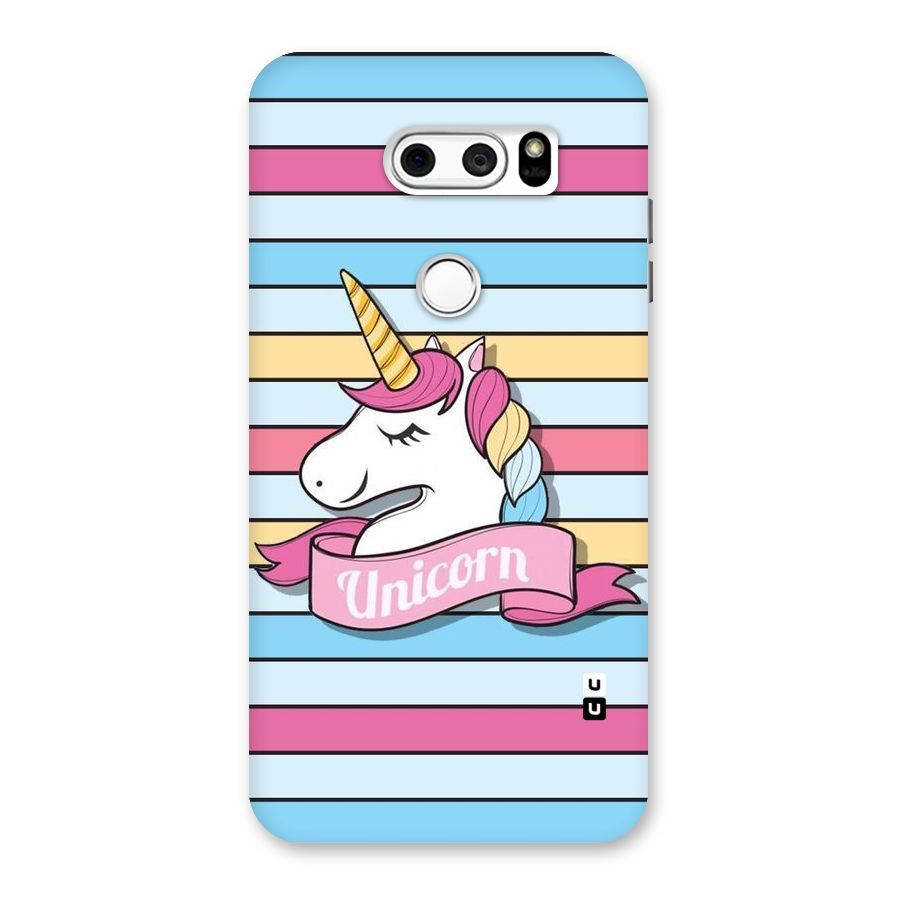 Unicorn Stripes Back Case for LG V30