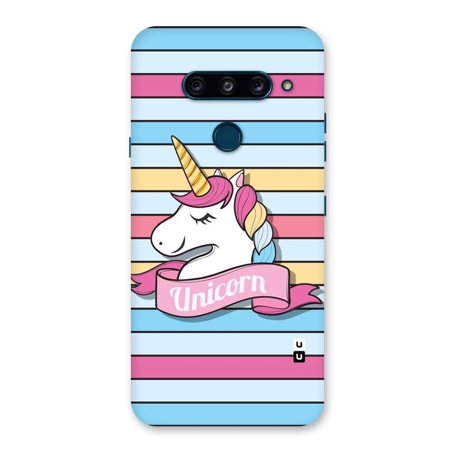 Unicorn Stripes Back Case for LG  V40 ThinQ