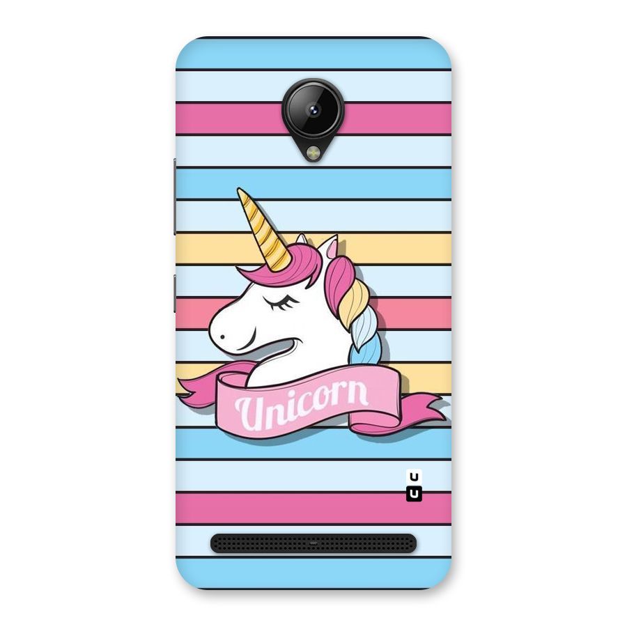 Unicorn Stripes Back Case for Lenovo C2