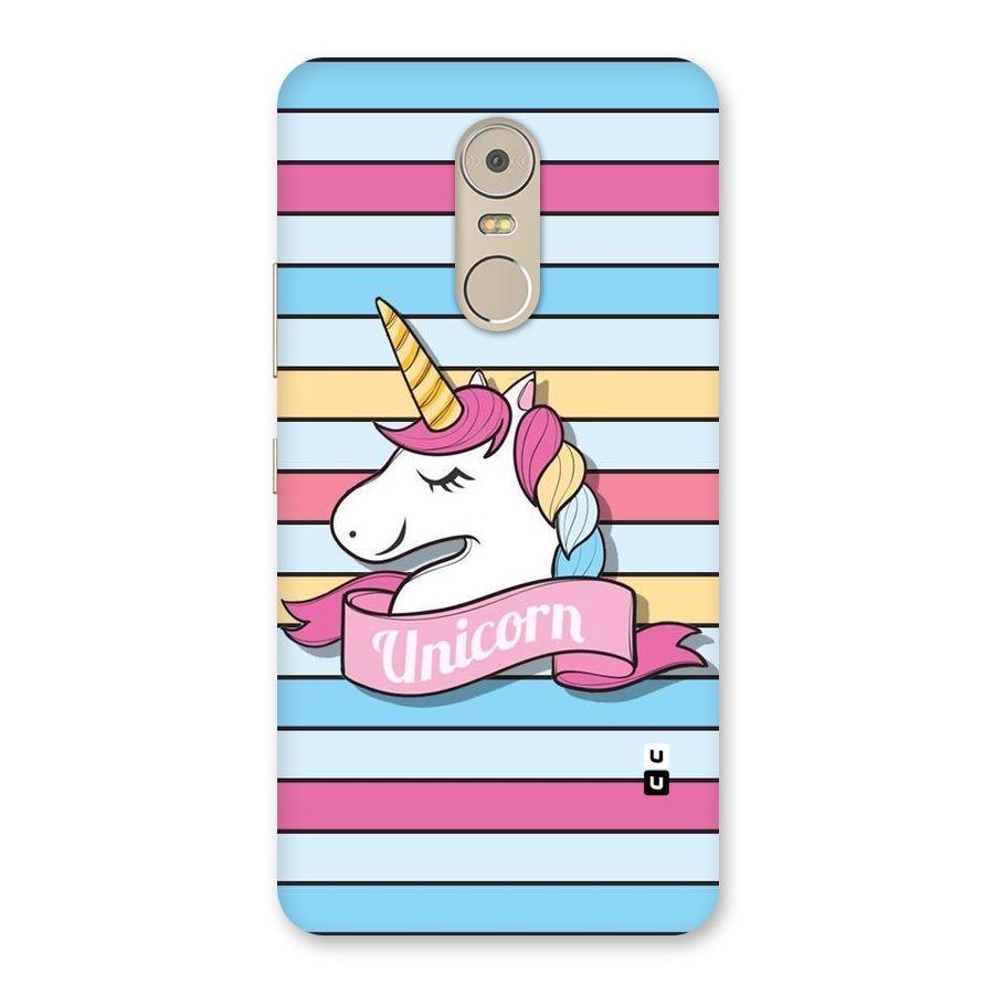 Unicorn Stripes Back Case for Lenovo K6 Note