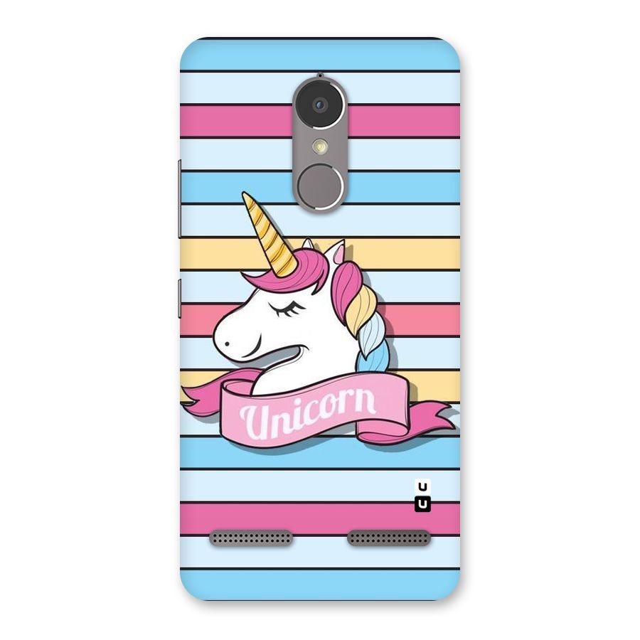 Unicorn Stripes Back Case for Lenovo K6 Power