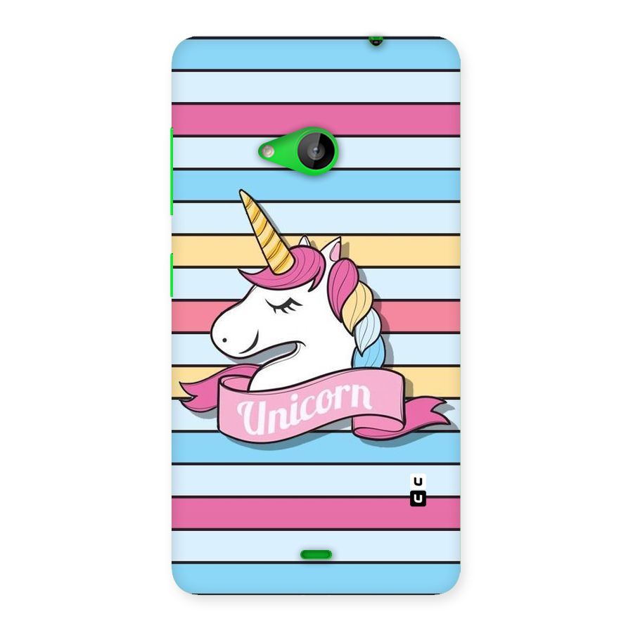 Unicorn Stripes Back Case for Lumia 535