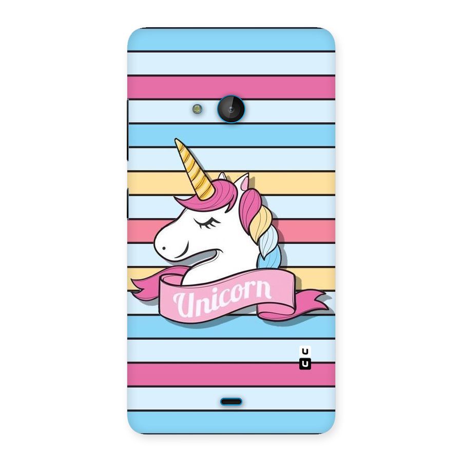 Unicorn Stripes Back Case for Lumia 540