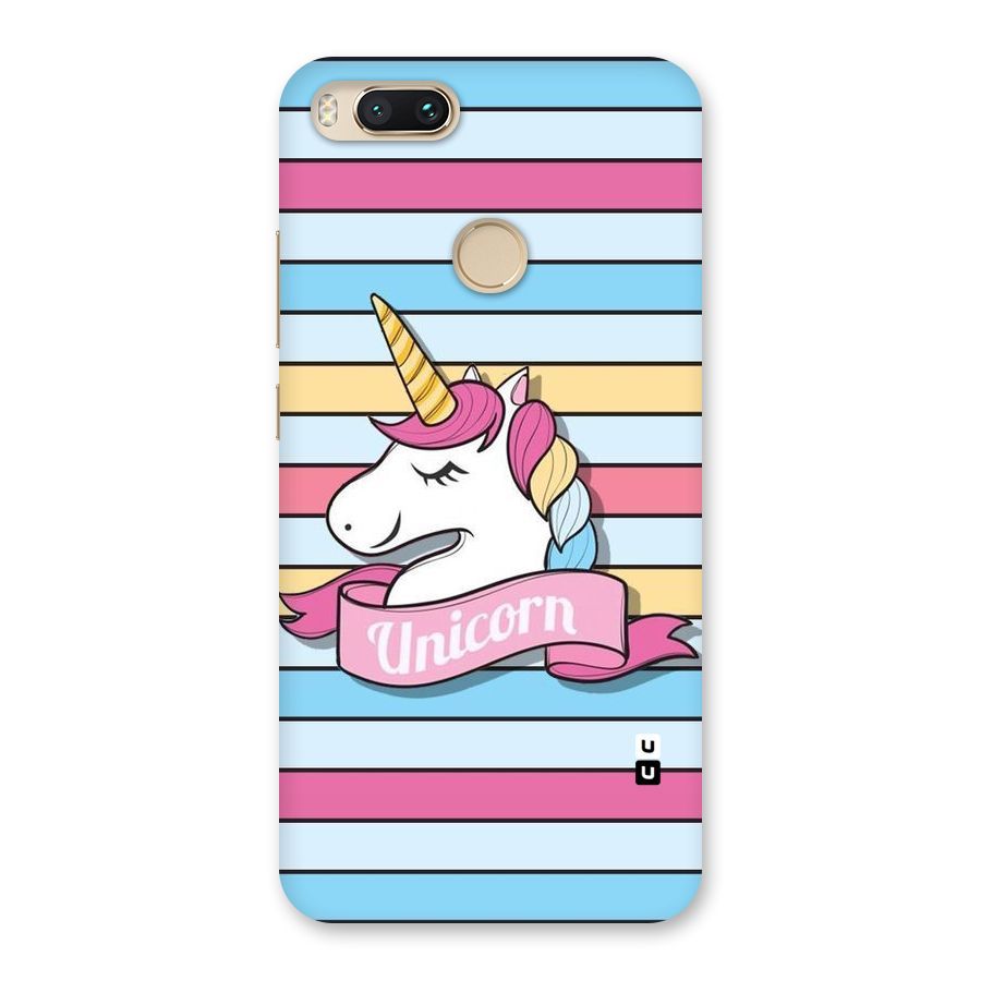 Unicorn Stripes Back Case for Mi A1
