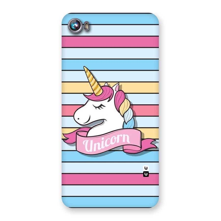 Unicorn Stripes Back Case for Micromax Canvas Fire 4 A107