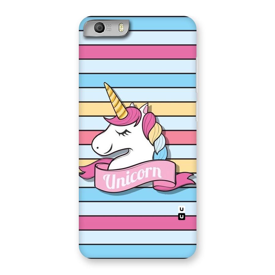 Unicorn Stripes Back Case for Micromax Canvas Knight 2