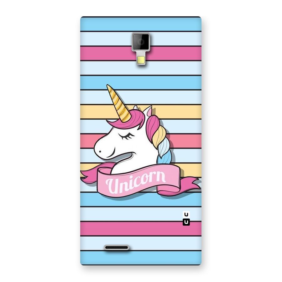 Unicorn Stripes Back Case for Micromax Canvas Xpress A99