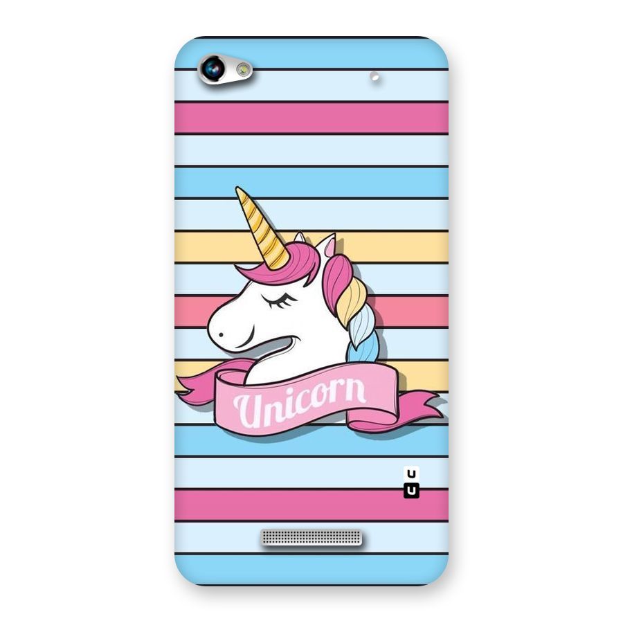 Unicorn Stripes Back Case for Micromax Hue 2
