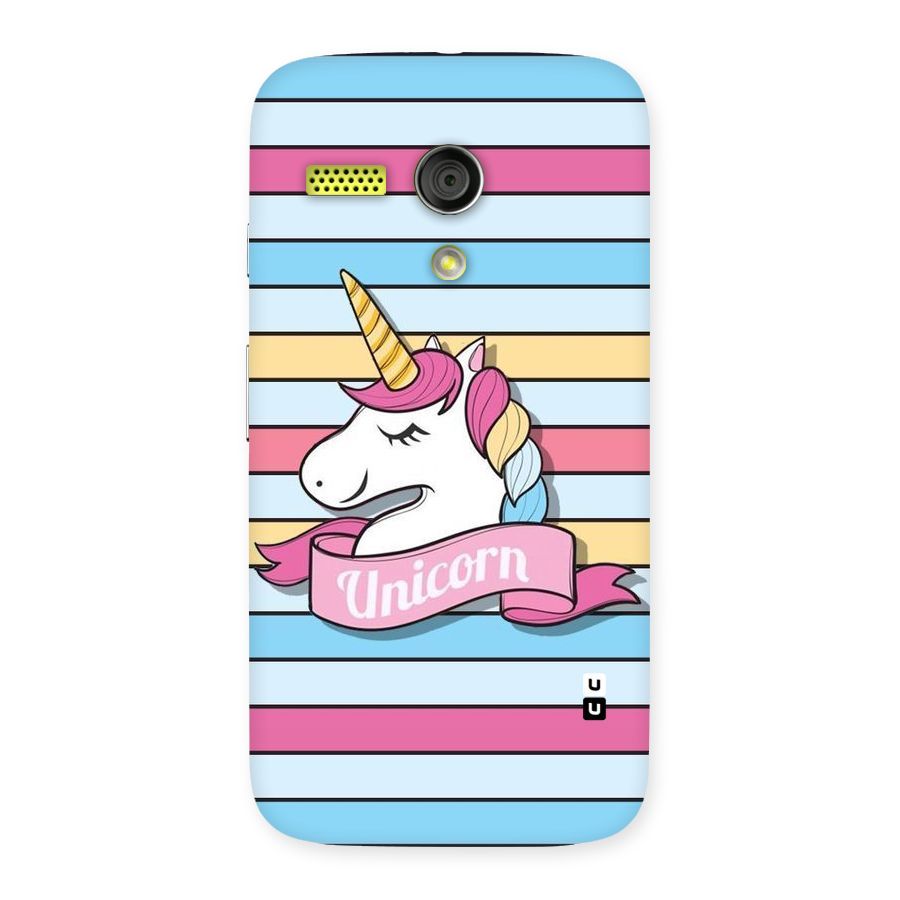 Unicorn Stripes Back Case for Moto G