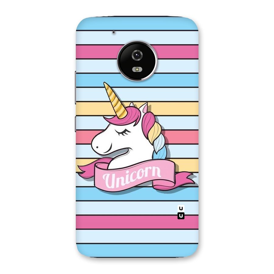 Unicorn Stripes Back Case for Moto G5