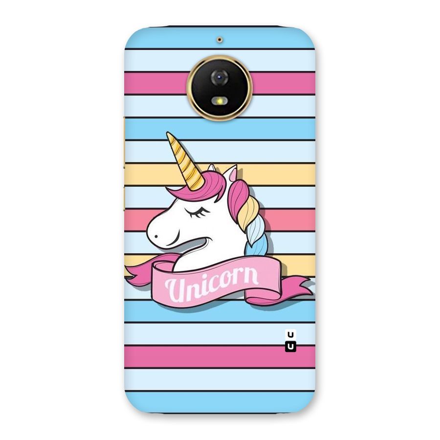 Unicorn Stripes Back Case for Moto G5s