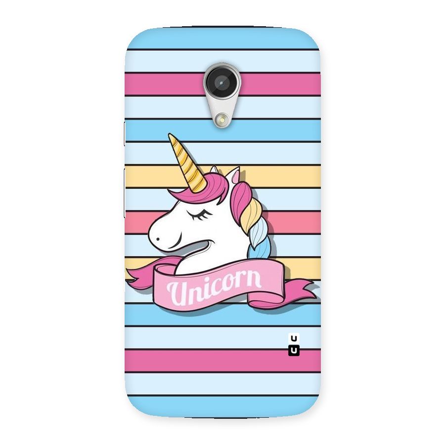 Unicorn Stripes Back Case for Moto G 2nd Gen