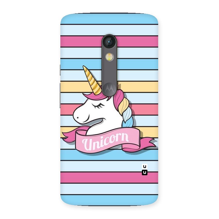 Unicorn Stripes Back Case for Moto X Play