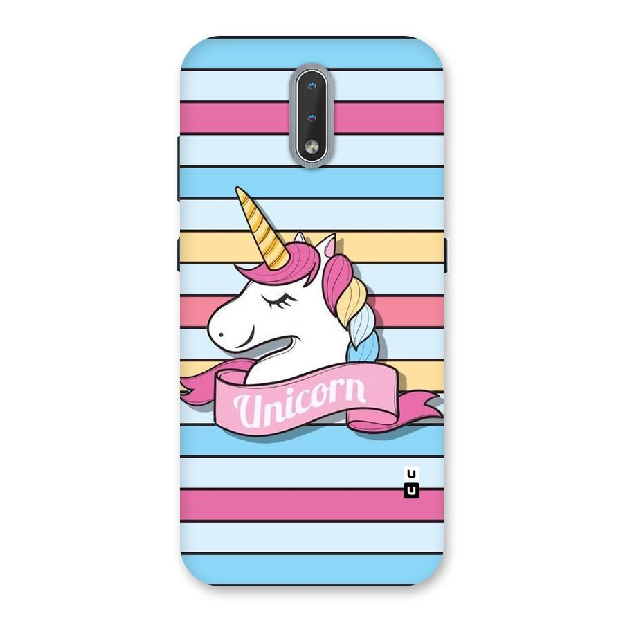 Unicorn Stripes Back Case for Nokia 2.3