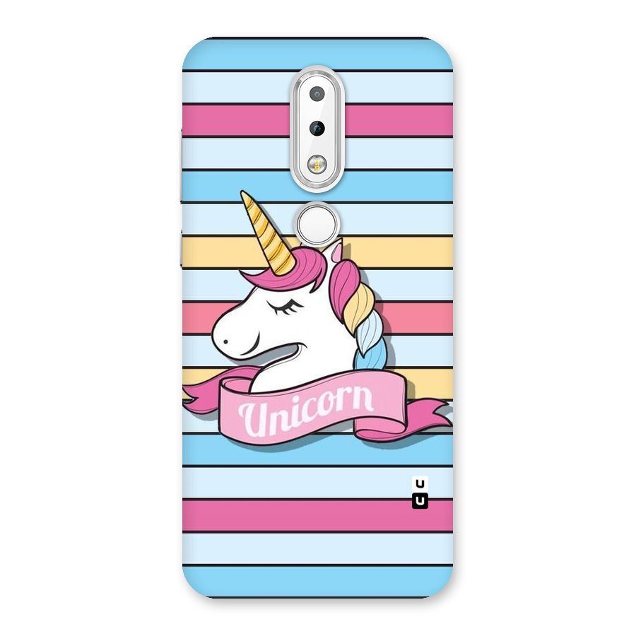 Unicorn Stripes Back Case for Nokia 6.1 Plus