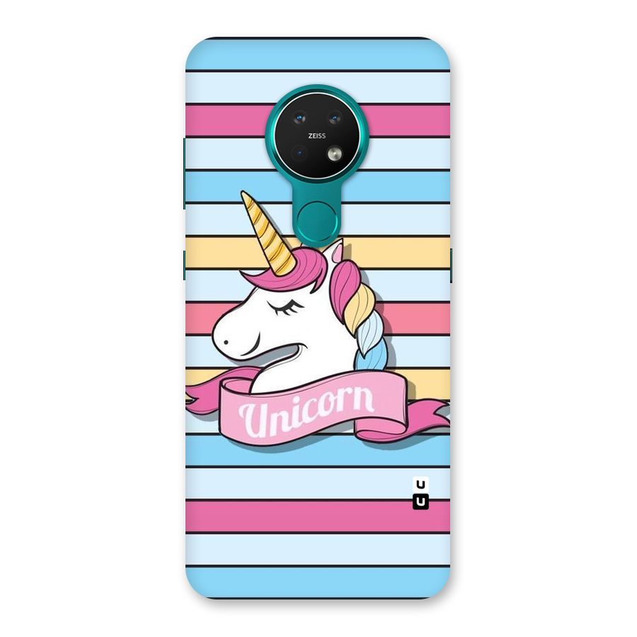 Unicorn Stripes Back Case for Nokia 7.2