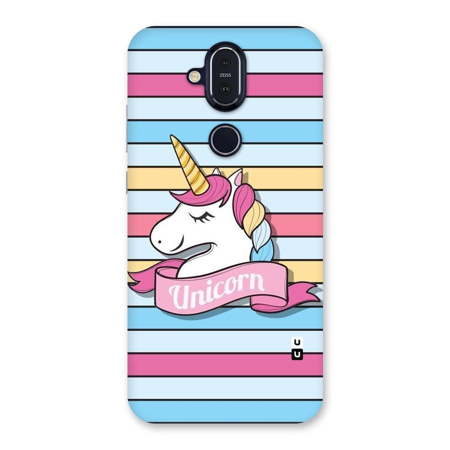 Unicorn Stripes Back Case for Nokia 8.1