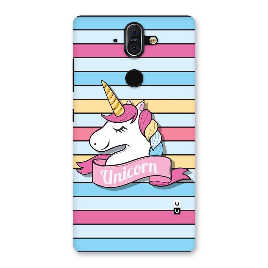 Unicorn Stripes Back Case for Nokia 8 Sirocco