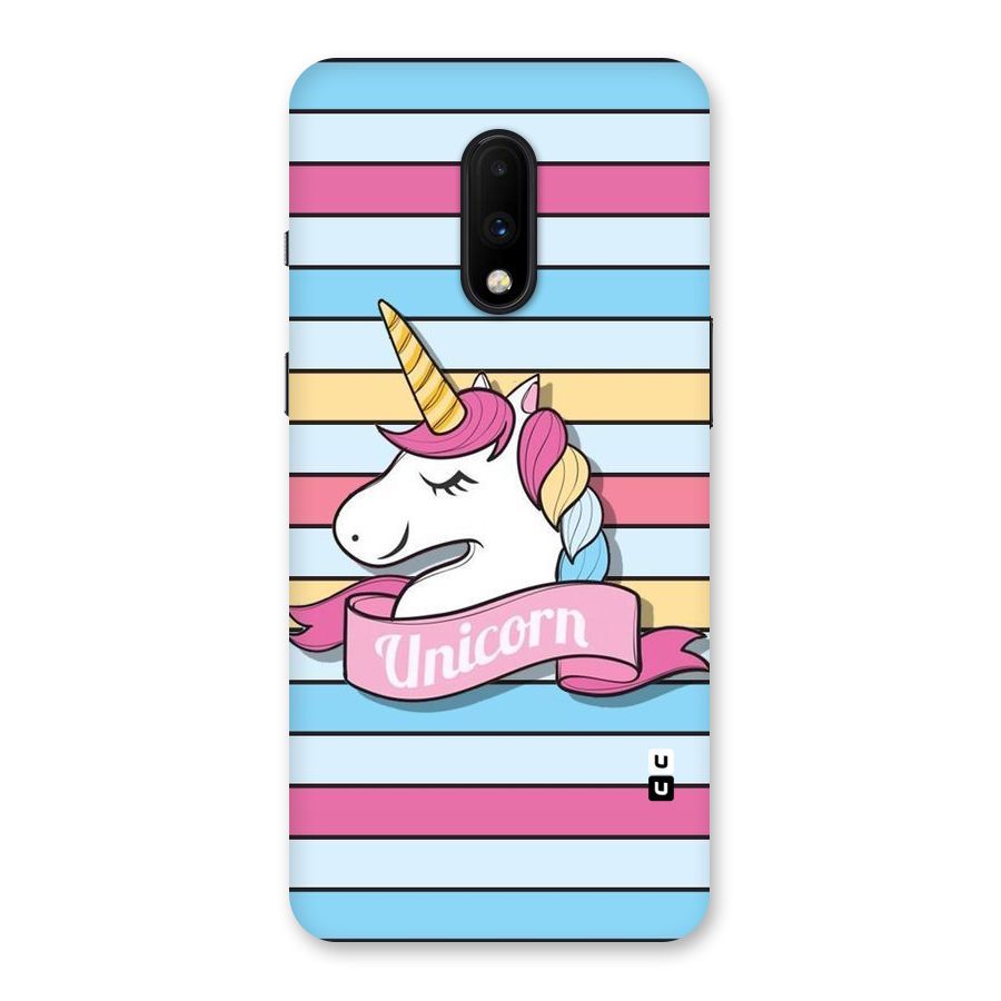Unicorn Stripes Back Case for OnePlus 7