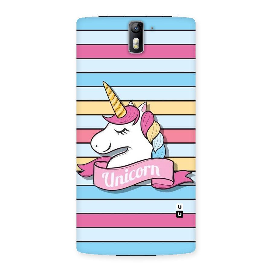 Unicorn Stripes Back Case for One Plus One
