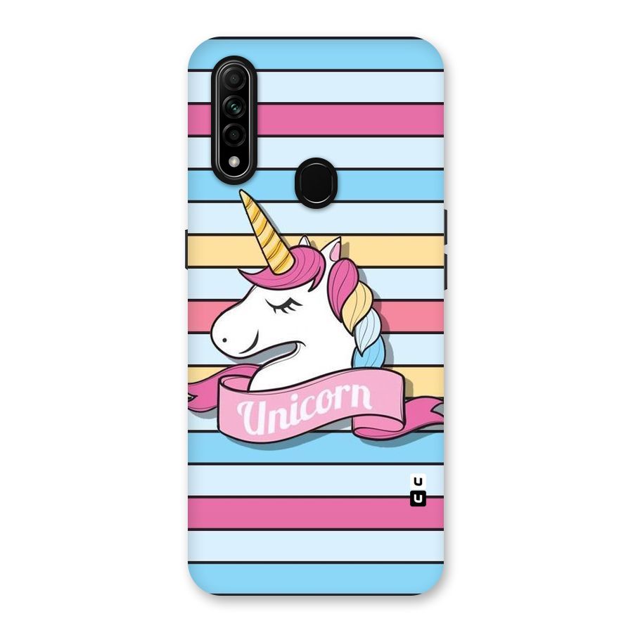Unicorn Stripes Back Case for Oppo A31