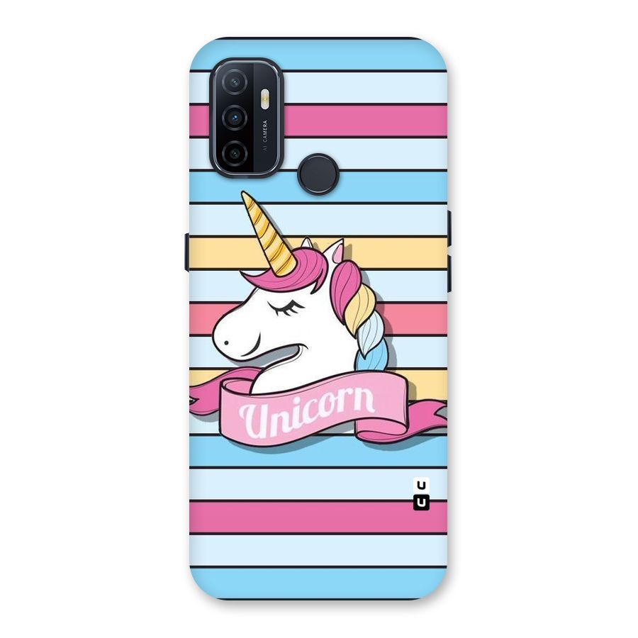 Unicorn Stripes Back Case for Oppo A32