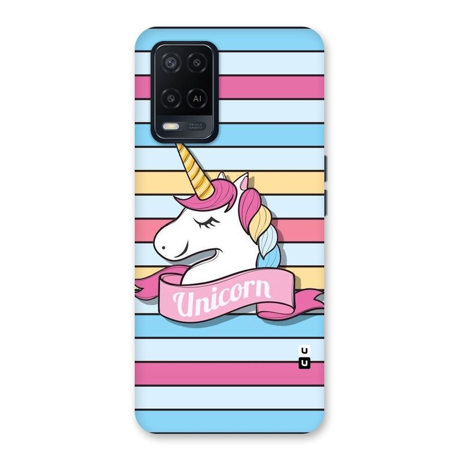 Unicorn Stripes Back Case for Oppo A54
