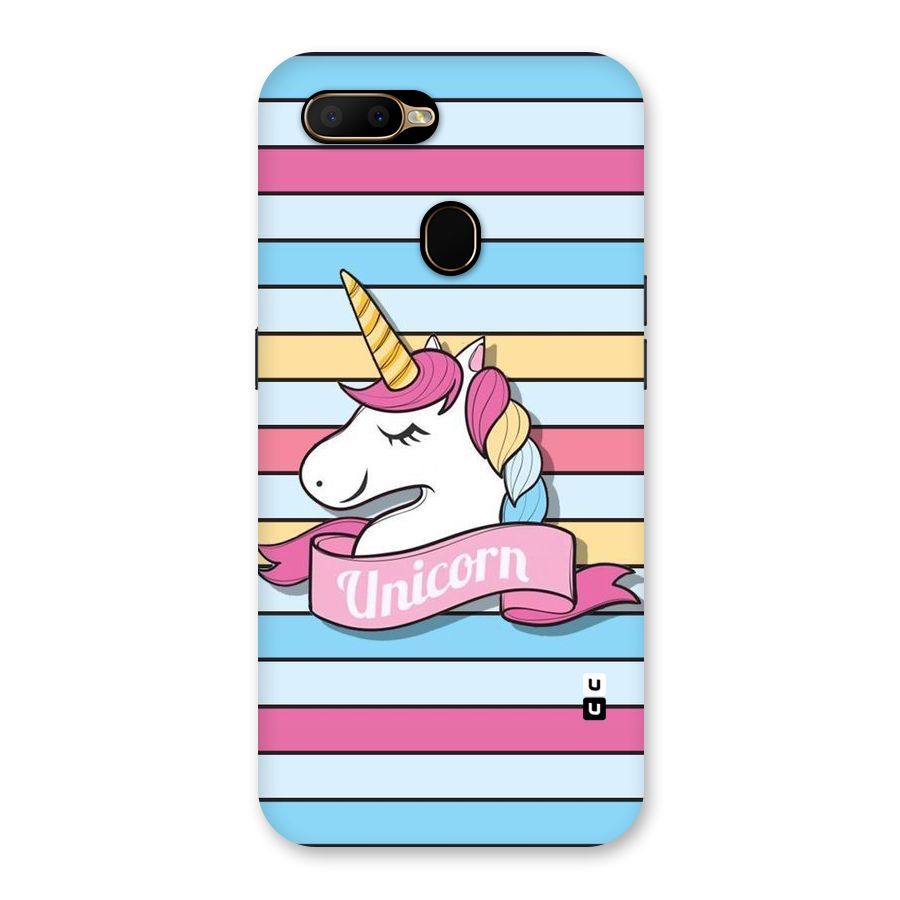 Unicorn Stripes Back Case for Oppo A5s