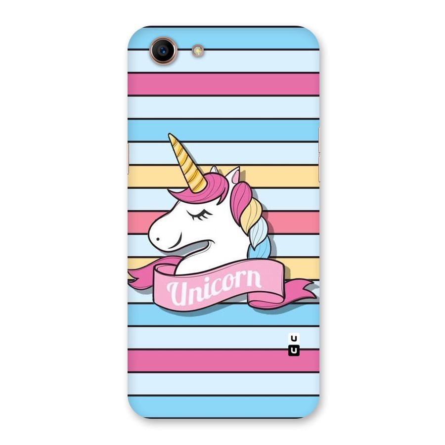 Unicorn Stripes Back Case for Oppo A83 (2018)