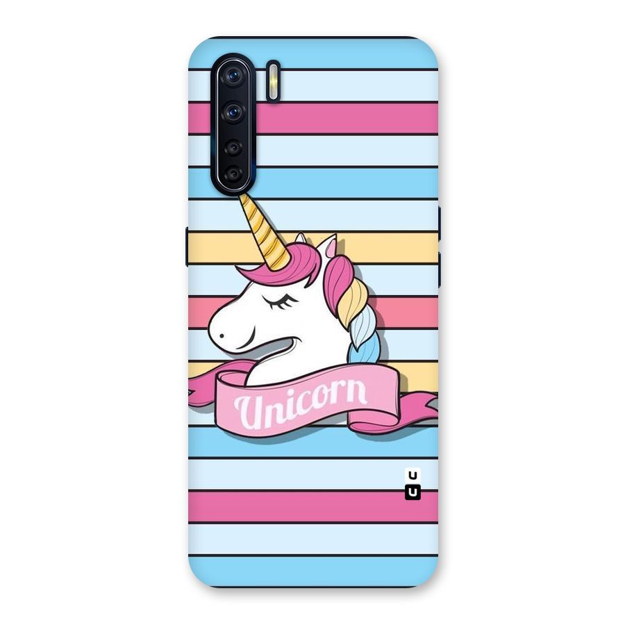 Unicorn Stripes Back Case for Oppo F15