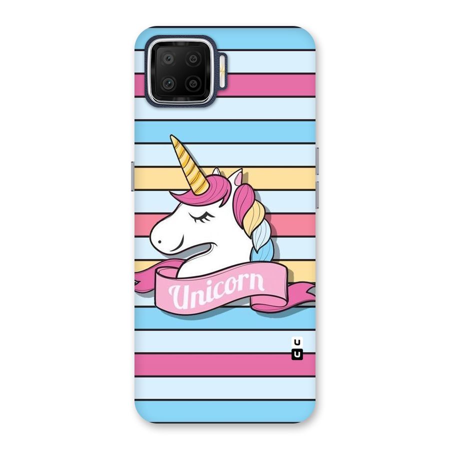 Unicorn Stripes Back Case for Oppo F17
