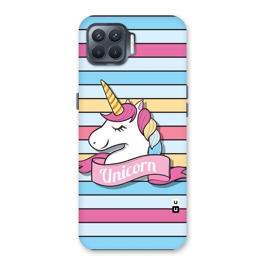 Unicorn Stripes Back Case for Oppo F17 Pro
