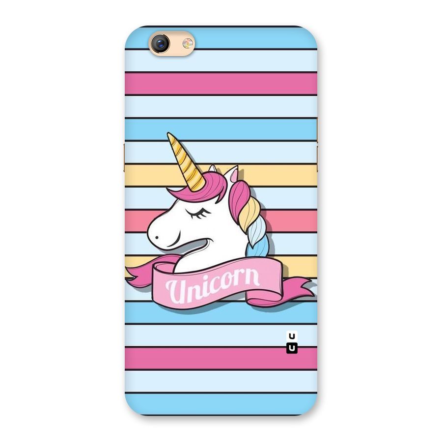 Unicorn Stripes Back Case for Oppo F3 Plus