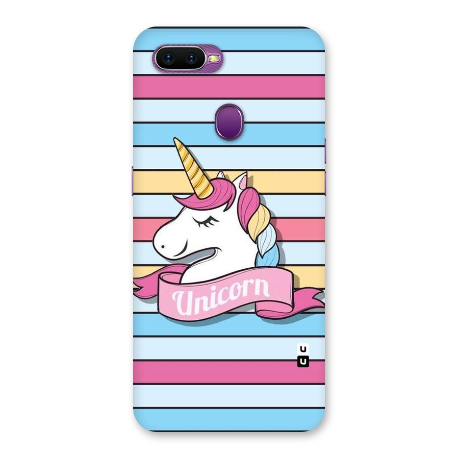 Unicorn Stripes Back Case for Oppo F9
