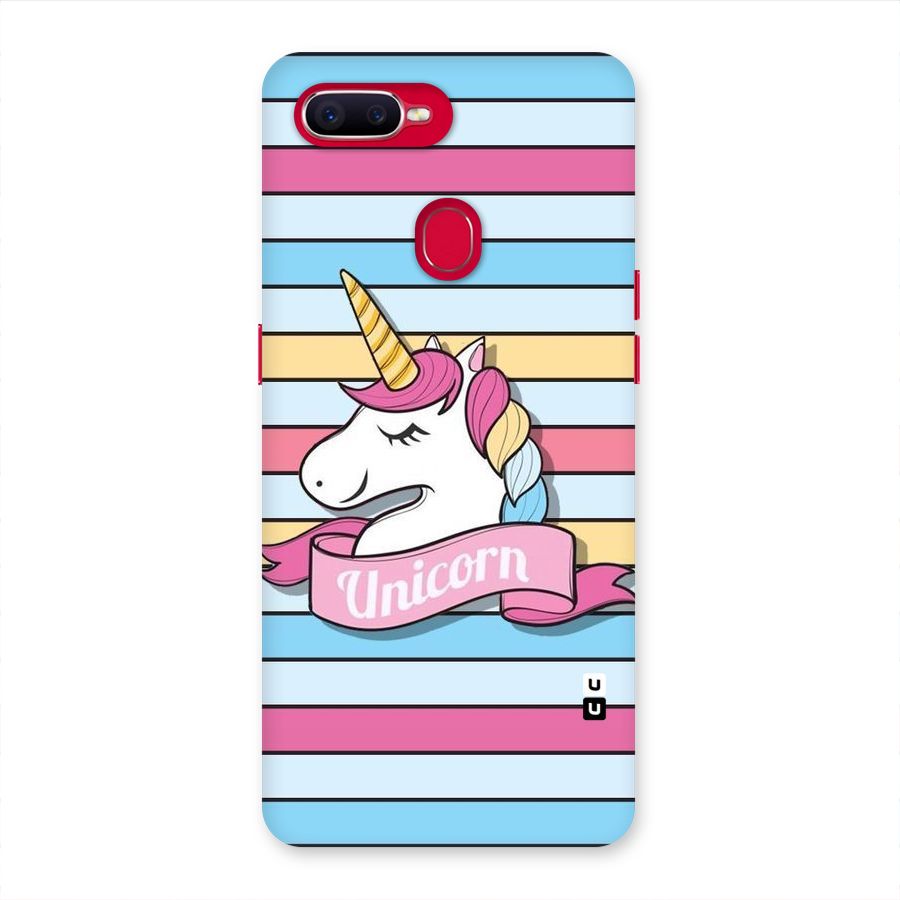 Unicorn Stripes Back Case for Oppo F9 Pro