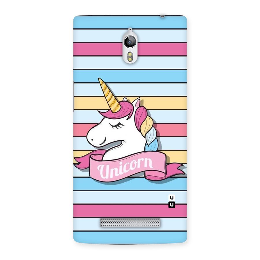 Unicorn Stripes Back Case for Oppo Find 7