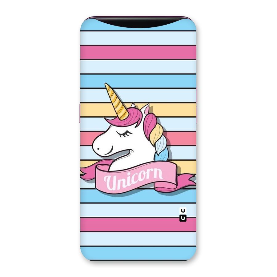 Unicorn Stripes Back Case for Oppo Find X