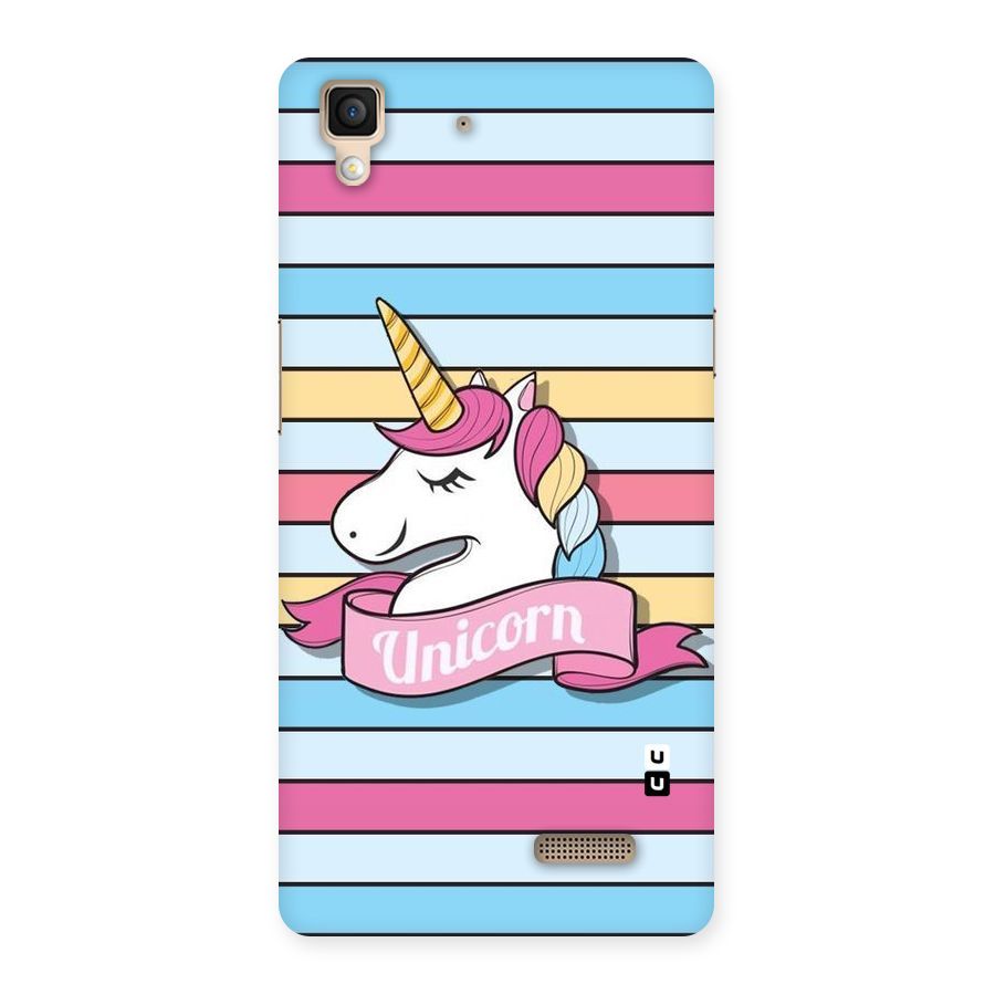 Unicorn Stripes Back Case for Oppo R7