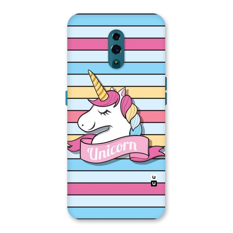 Unicorn Stripes Back Case for Oppo Reno
