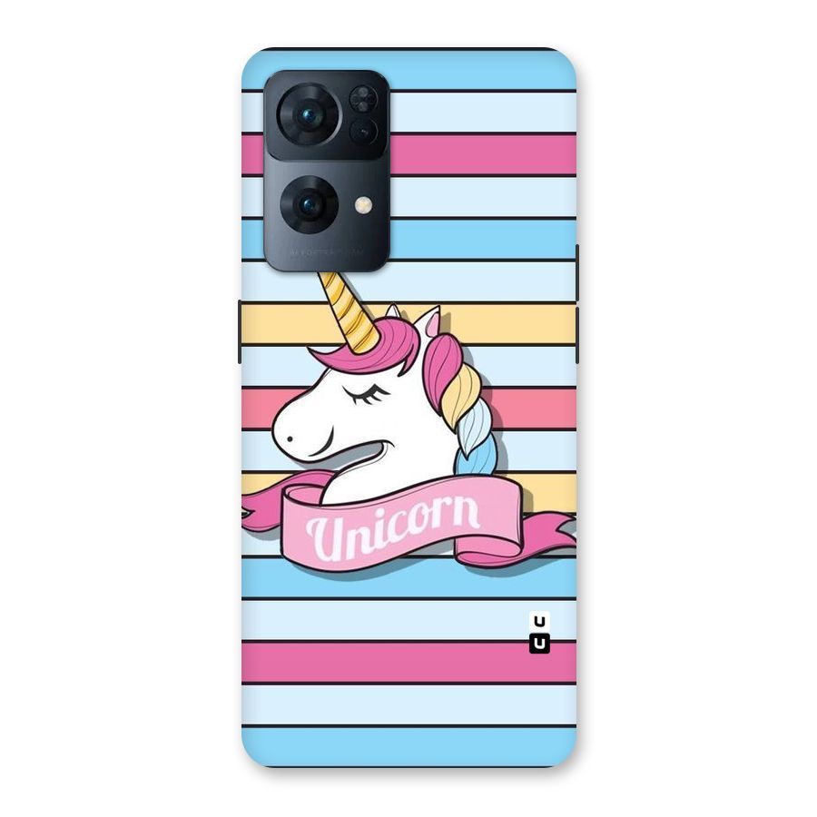 Unicorn Stripes Back Case for Oppo Reno7 Pro 5G