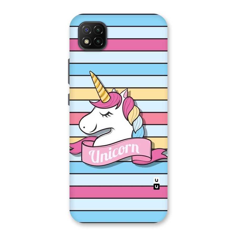 Unicorn Stripes Back Case for Poco C3