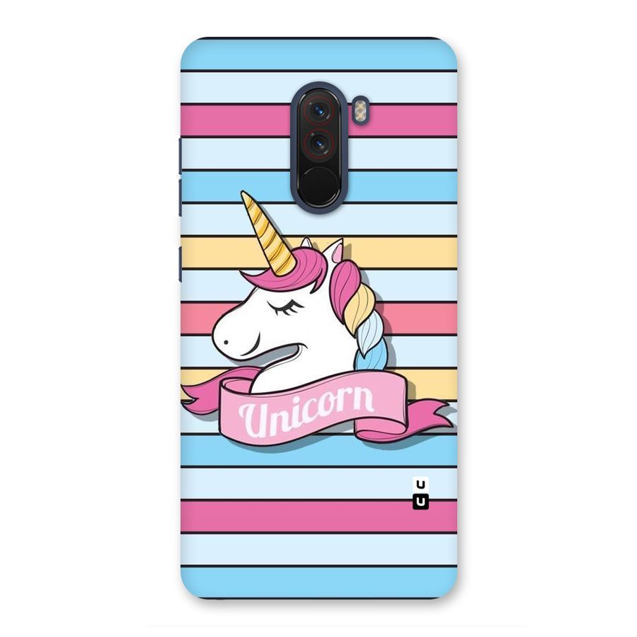 Unicorn Stripes Back Case for Poco F1